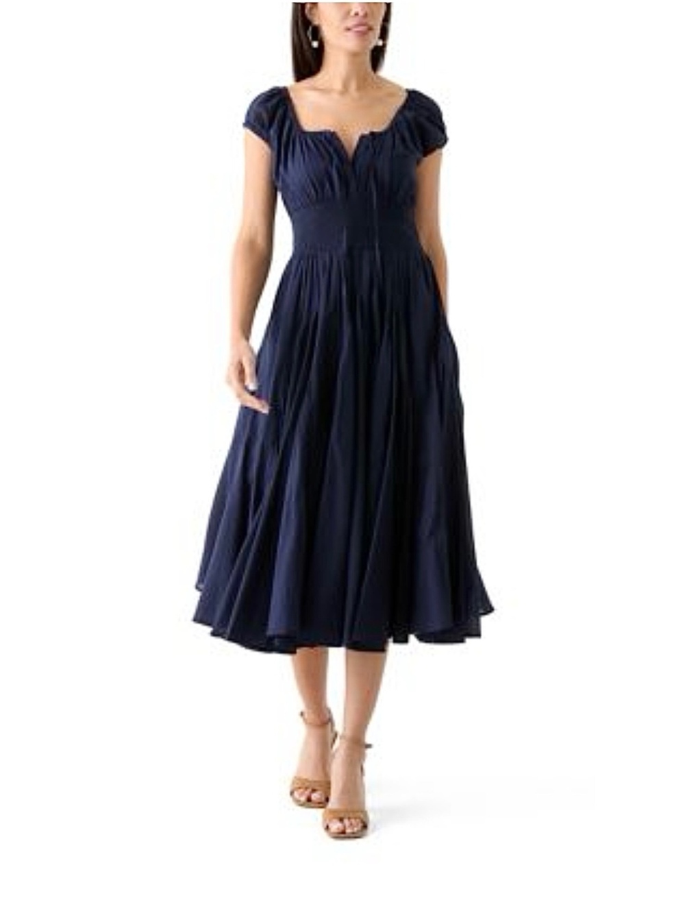 Navy Blue Cotton Philosophy Dress Size L
